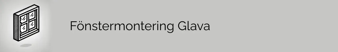 Fönstermontering Glava