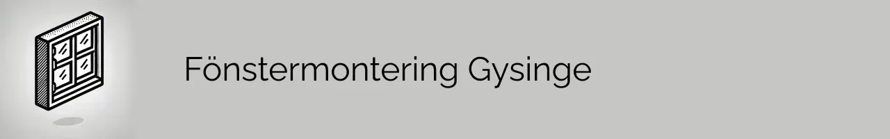 Fönstermontering Gysinge