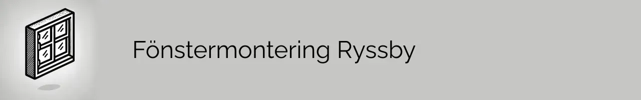 Fönstermontering Ryssby